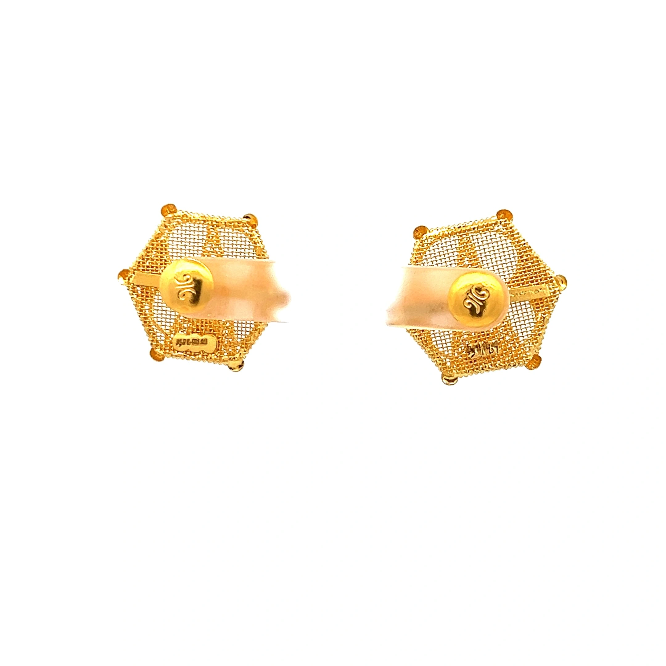 Hexa Bloom Earrings - Back