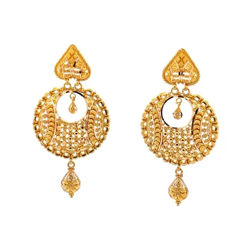 Maharani Chandbali Earrings | Mustafa Jewellery Singapore