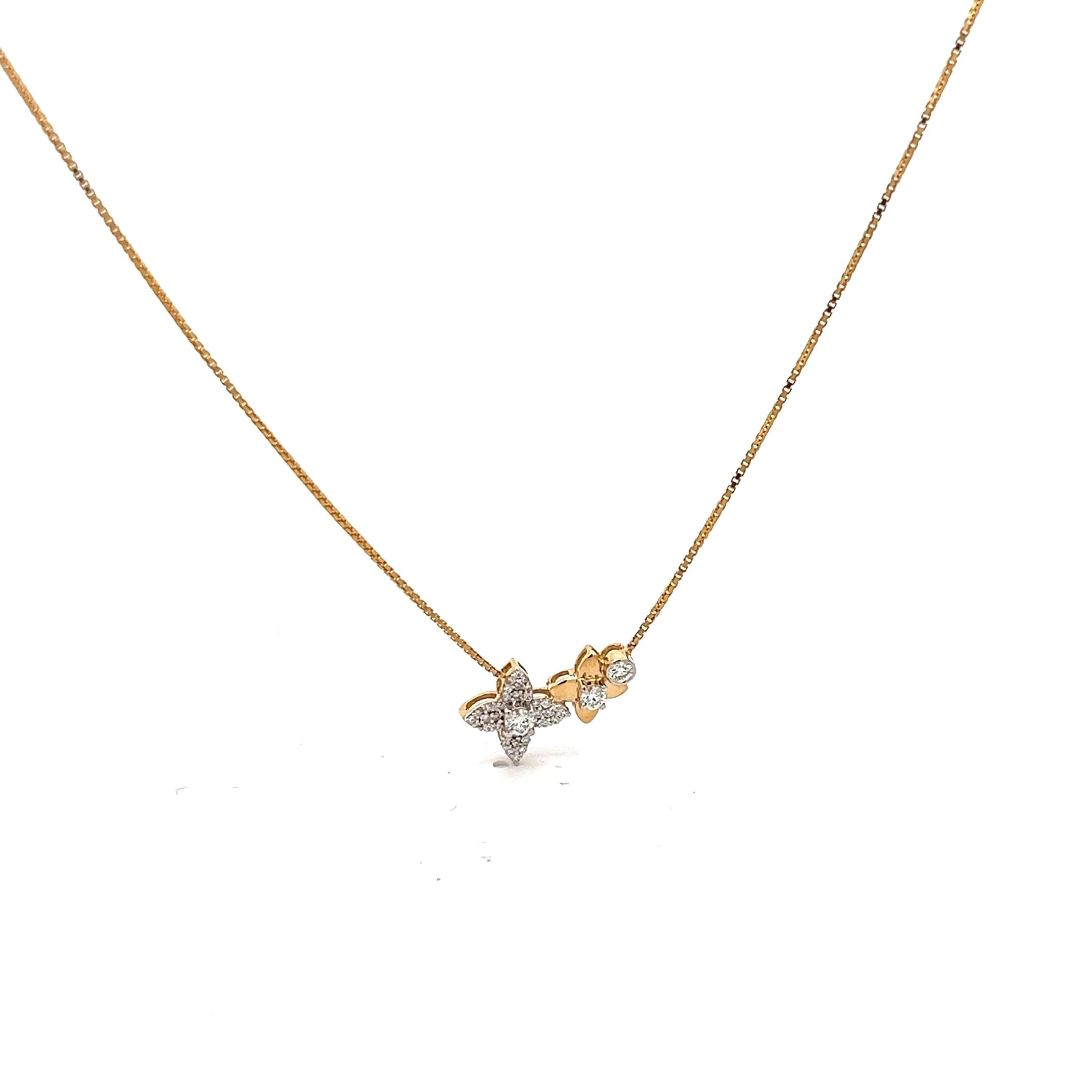 Butterfly Blossom Necklace | Mustafa Jewellery Singapore