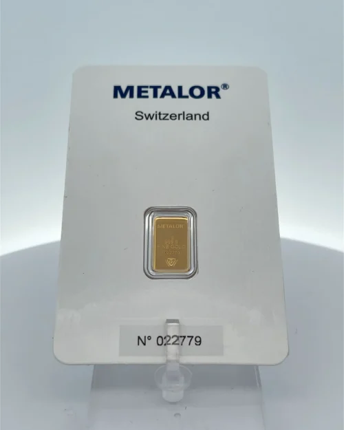 2g Metalor Fine Gold Bar