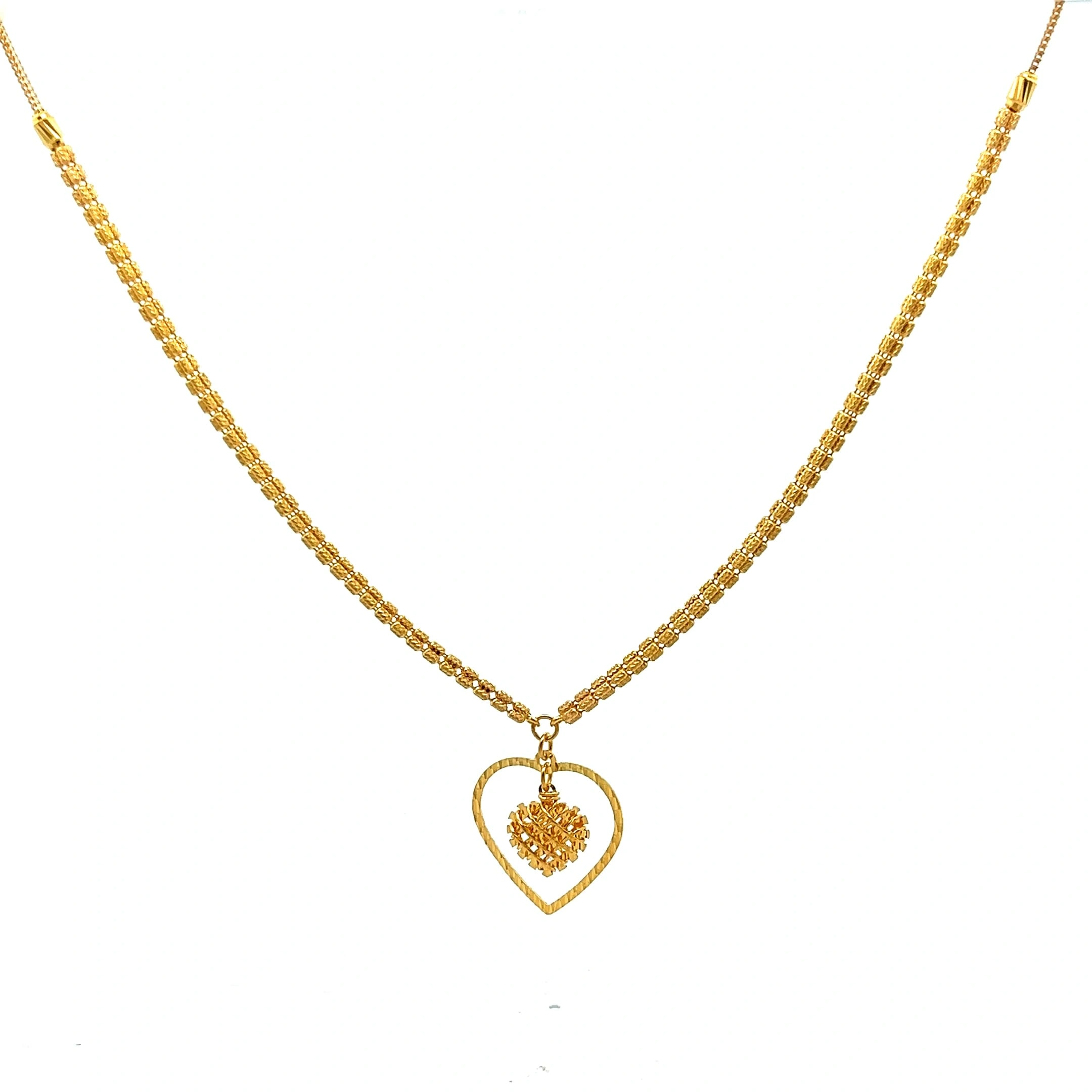 Noah Heart Necklace | Mustafa Jewellery Singapore