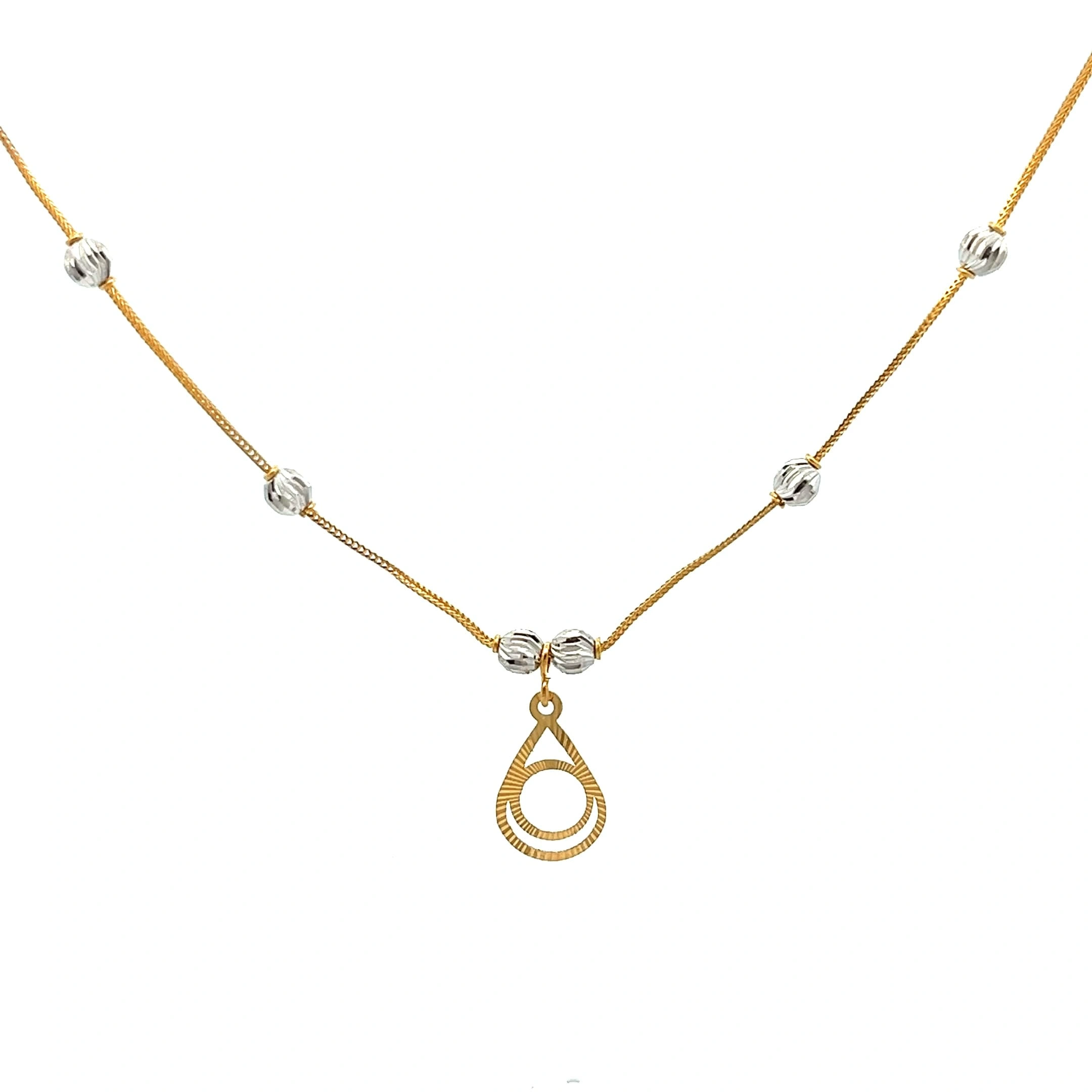 Iris Duo Necklace | Mustafa Jewellery Singapore