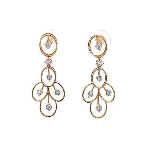 Radiant Teardrop Earrings | Mustafa Jewellery Singapore