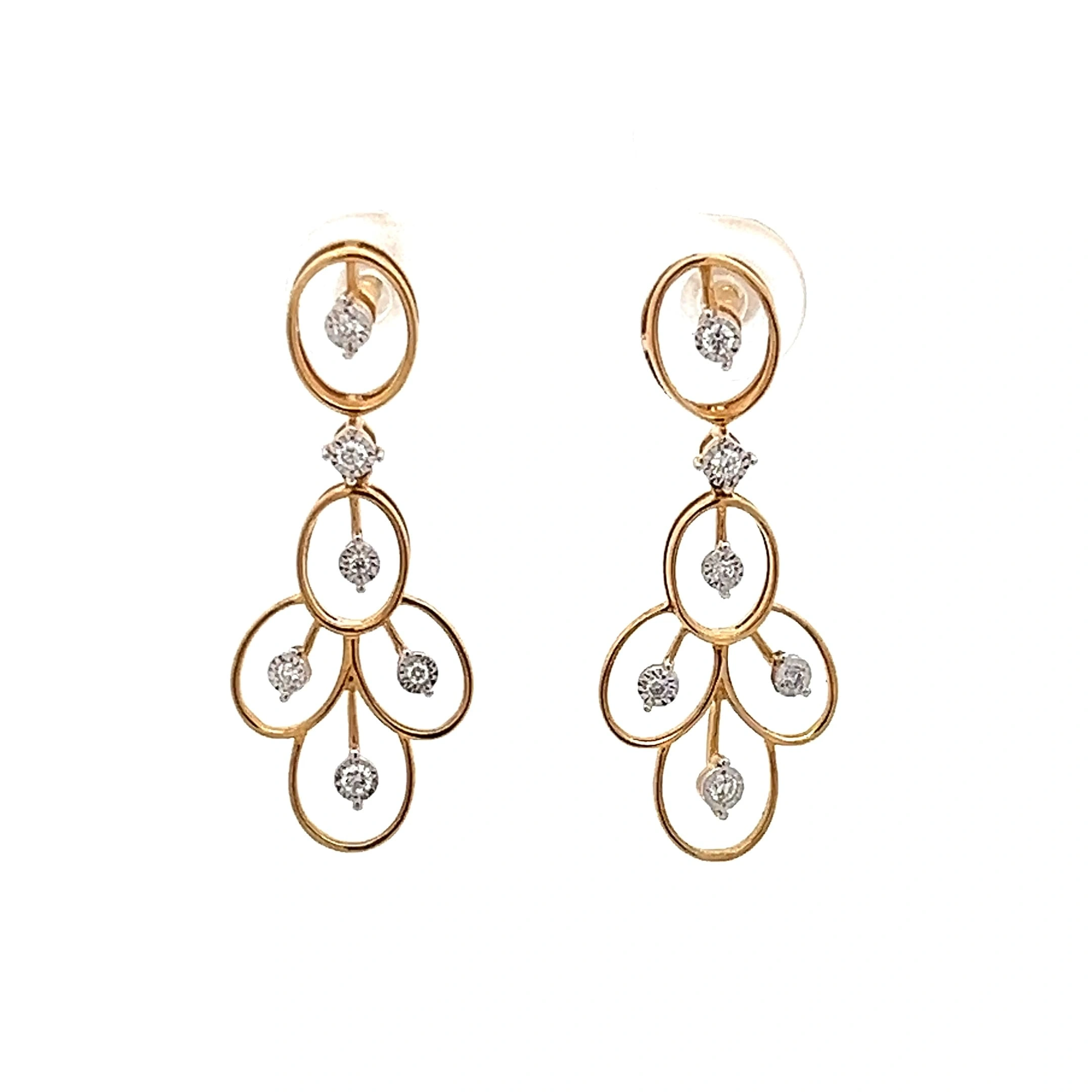 Radiant Teardrop Earrings | Mustafa Jewellery Singapore