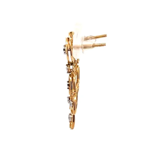 Radiant Teardrop Earrings - Left