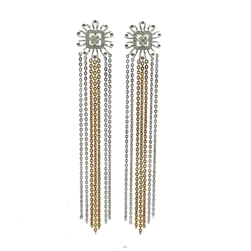 Fringe Waterfall Earrings | Mustafa Jewellery Singapore