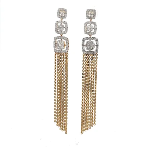 Glamour Tassel Earrings | Mustafa Jewellery Singapore