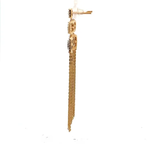 Glamour Tassel Earrings - Left