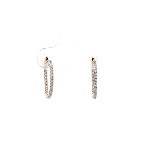 Belle Hoop Earrings | Mustafa Jewellery Singapore