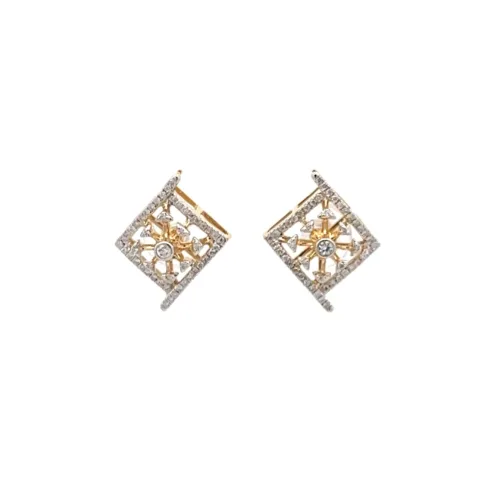 Geometric Star Earrings | Mustafa Jewellery singapore